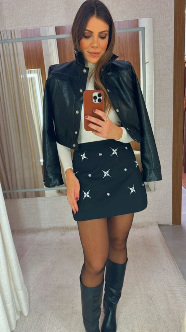 SHORT SAIA BORDADO STRASS - Imagem 3