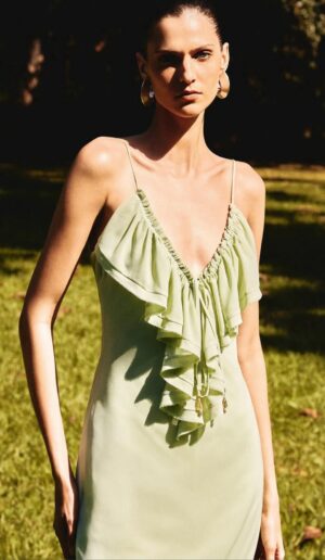 VESTIDO EVASE CHIFFON